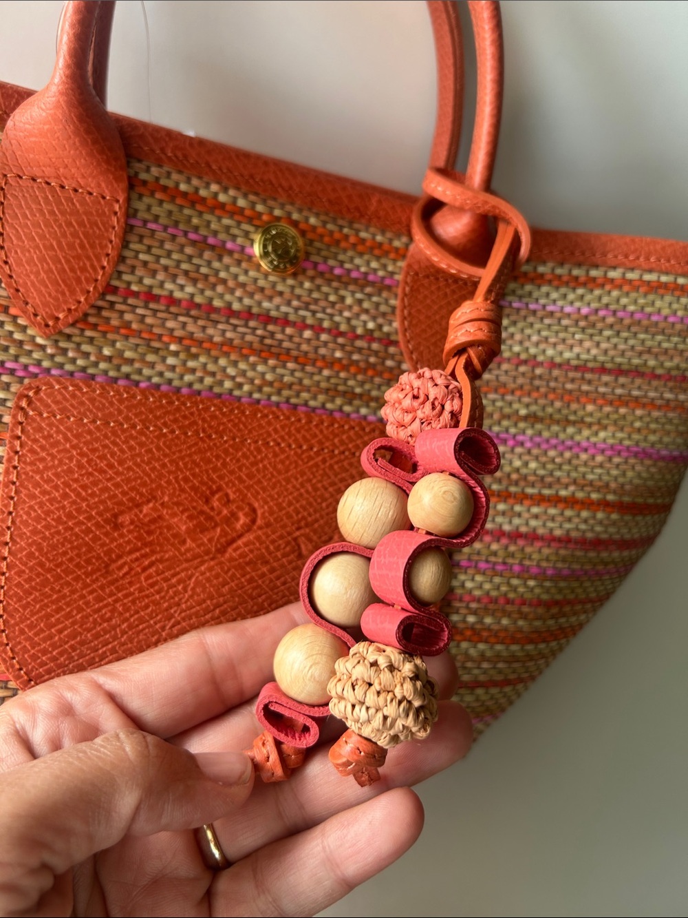 Longchamp Le Pliage Collection Basket Bag Rainbow - Picture 7 of 15